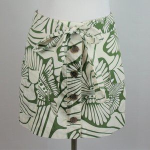 J. Crew Factory Button Up Tie Waist Pockets Floral